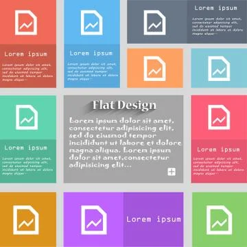 Growth and development concept. graph of Rate icon sign. Set of multicolored  Illustrazione stock