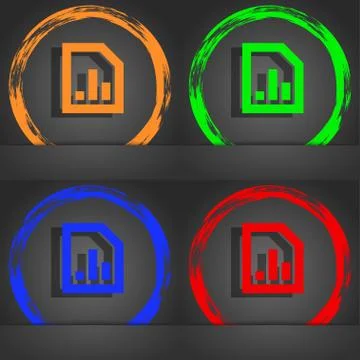 Growth and development concept. graph of Rate icon symbol. Fashionable modern st 스톡 일러스트