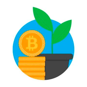 Growth and development ico start up Stock Illustration