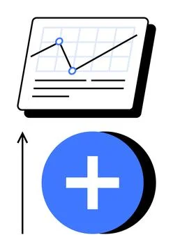 Growth and Progress Analyzing Data Insights for Business Success Illustrazione stock