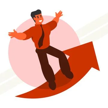 Growth-and-progress-concept Illustrazione stock