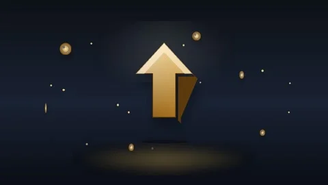 Growth arrow animation Stock Footage 341905387