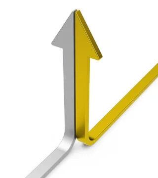 The growth arrow Stock Illustration