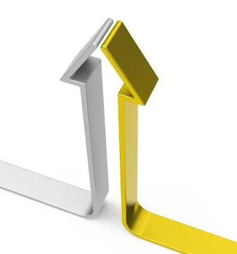 The growth arrow Stock Illustration