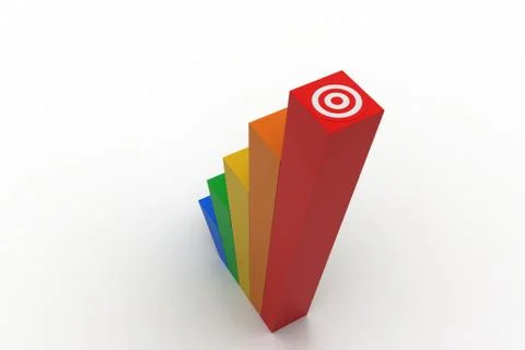 Growth attain the target Free Stock Illustration