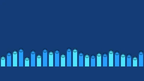 Growth bar chart seamless looping background 4K 库存影片 336624920