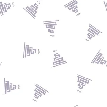 Growth for be king glyph vector seamless pattern Stock Illustration