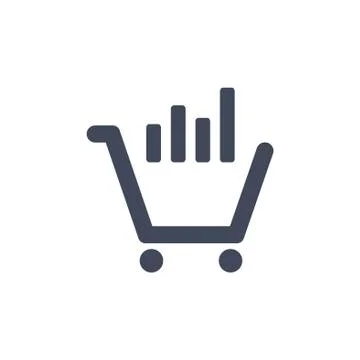 Growth of business Icon Vector flat design style Stock Illustration