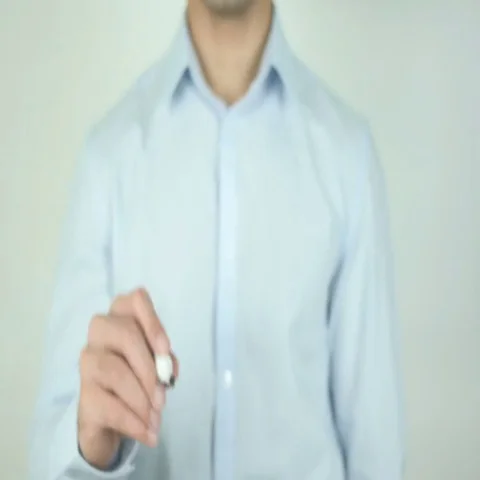 Growth of Business, Writing On Transparent Screen Stock Footage