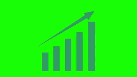 Growth chart and up arrow. Stock Footage 243955102