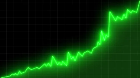 Growth chart animation rising trend finance data performance motion Stock Footage 330540712