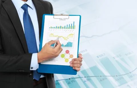 Growth chart concept Stock Photos