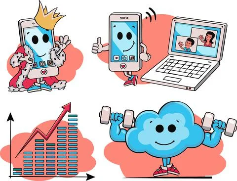 Growth chart  drawn icon Stock Illustration