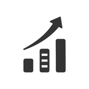 Growth Chart Icon Illustrazione stock