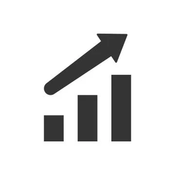 Growth Chart Icon Illustrazione stock