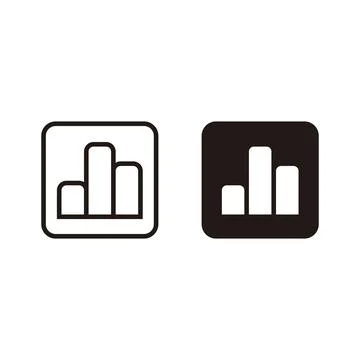 Growth chart icon vector. Graph symbol for your web site design, logo Illustrazione stock