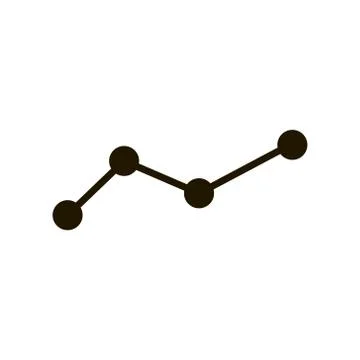Growth chart Icon on white background. Trendy flat style for graphic design, web Stock Illustration