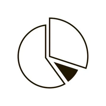 Growth chart Icon on white background. Trendy flat style for graphic design, web Stock Illustration