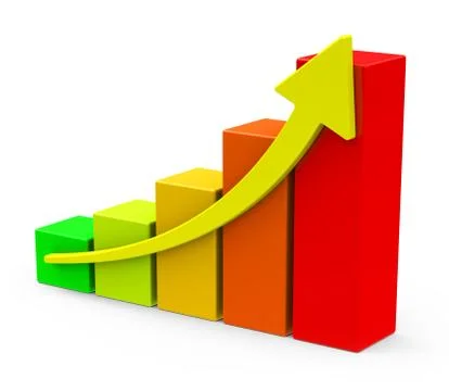 Growth chart Stock Illustration