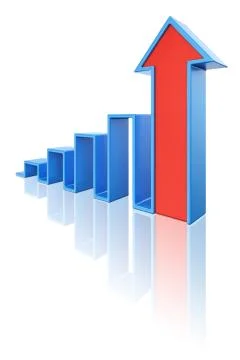 Growth chart Stock Illustration
