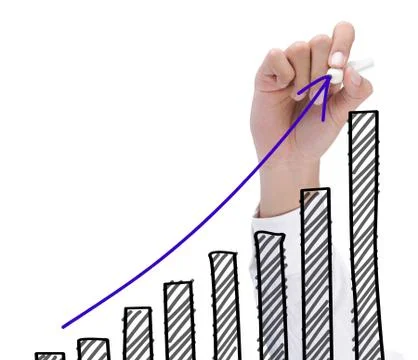 Growth chart Stock Illustration