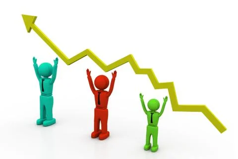 Growth chart Stock Illustration