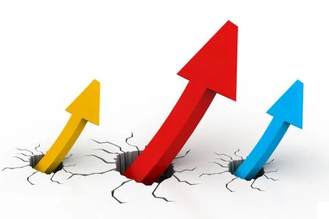 Growth chart Stock Illustration