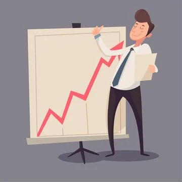 Growth chart Stock Illustration