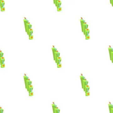 Growth chart pattern seamless vector Illustrazione stock