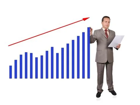 Growth chart Foto stock