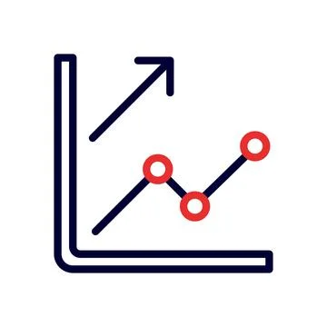 Growth chart, upward trend, increasing data, business graph, progress, succ.. Illustrazione stock