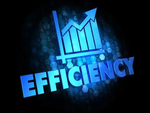 Growth Efficiency Concept on Digital Background. イラスト素材