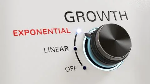 Growth: Exponential, Linear, Off Stock Photos