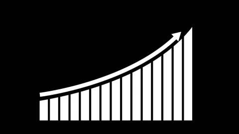 Growth graph 2 Video stock 323844038
