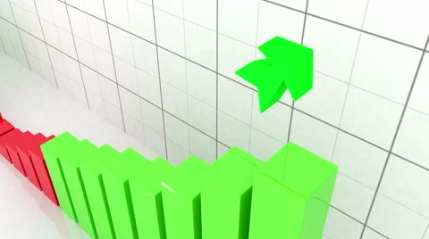 Growth graph with arrow Stock Footage 51771237