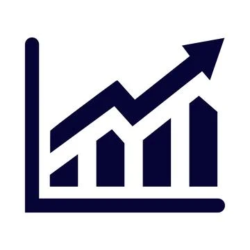 Growth, graph, business growth graph chart icon Stock Illustration