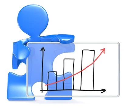 Growth Graph. Stock Illustration