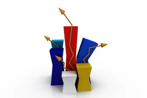 Growth graph Stock Illustration