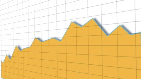 Growth Graph with Perspective Stock Footage 332457835
