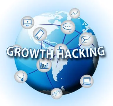 Growth Hacking Website Improvement Tactics 3d Illustration Иллюстрация
