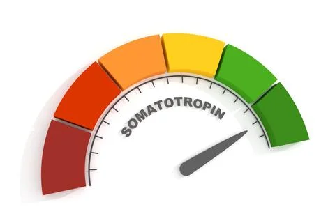 Growth hormone level measuring device. 3D render Stock Illustration