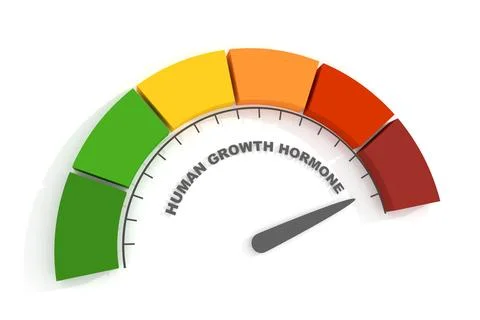 Growth hormone level measuring device. 3D render Stock Illustration