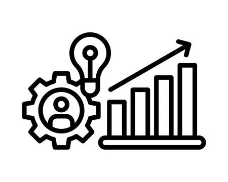 Growth icon vector illustration competitiveness Stock Illustration