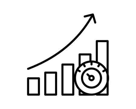 Growth icon vector illustration competitiveness Stock Illustration
