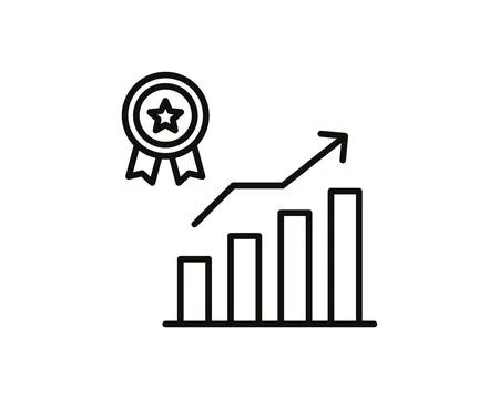 Growth icon vector illustration competitiveness Stock Illustration