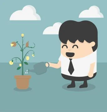Growth of the idea Stock Illustration