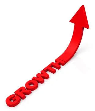 The growth Illustrazione stock