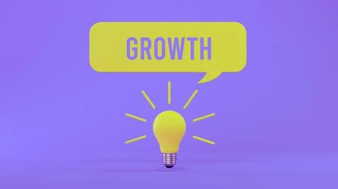 Growth light bulb Stock Photos