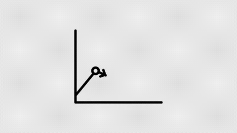 Growth Line Chart Icon Animation Drawing Reveal Effect 4K Transparent Background Stock Footage 325828807