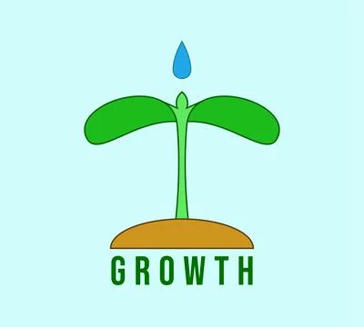 Growth logo Stock Illustration